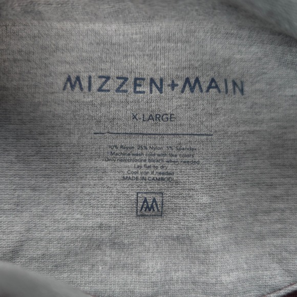 Mizzen+Main Burgundy Zip Up Sweater - Picture 3 of 11